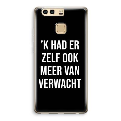 Meer verwacht - Zwart: Huawei P9 Transparant Hoesje