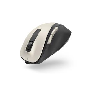 Hama Ergonomische muis Radiografisch Optisch Crème-wit 6 Toetsen 1600 dpi Ergonomisch, Oplaadbaar