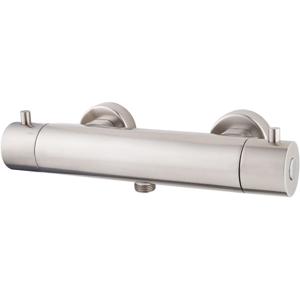 Wiesbaden Caral Cool Touch Thermostatische Douchemengkraan - Geborsteld Staal