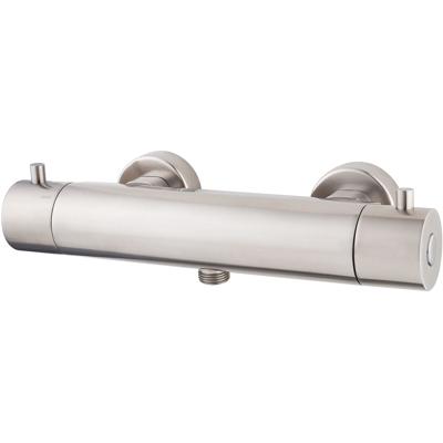 Wiesbaden Caral Cool Touch Thermostatische Douchemengkraan - Geborsteld Staal