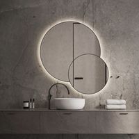 Spiegel Martens Design Arizona 100x60 cm met Verlichting Geborsteld Messing - thumbnail