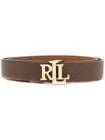 Lauren Ralph Lauren ceinture à boucle logo - Marron