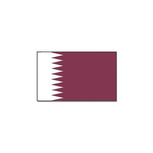 Landen thema vlag Qatar 90 x 150 cm feestversiering