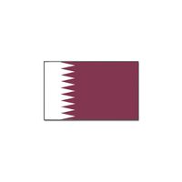 Landen thema vlag Qatar 90 x 150 cm feestversiering - thumbnail
