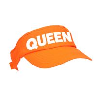 Oranje Queen zonneklep met Nederlandse vlag voor dames en heren