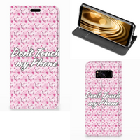 Samsung Galaxy S8 Design Case Flowers Pink DTMP - thumbnail