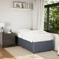 Bedframe zonder matras 90x190 cm fluweel donkergrijs