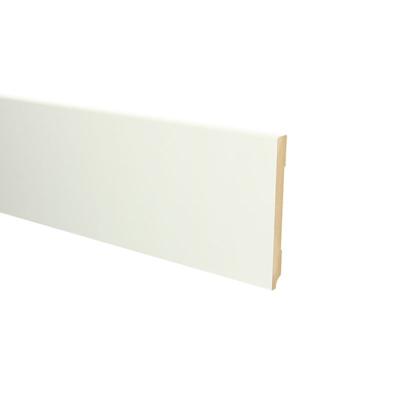 MDF Moderne plint 90x9 voorgelakt RAL9010 - lengte 240cm