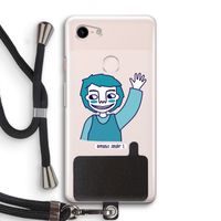 Zwaai: Pixel 3 Transparant Hoesje met koord