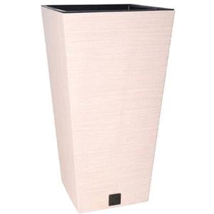 Prosperplast Plantenpot - kunststof - creme wit - D29 x H55 cm