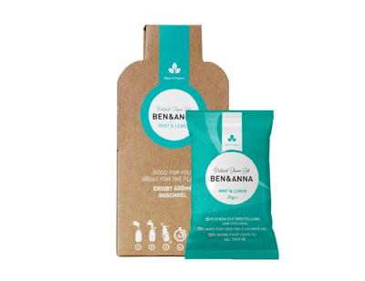 Ben & Anna Douchegel - vlokken - mint & lemon - 2x20gr.