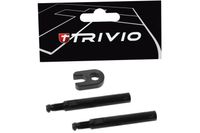 Trivio - ventielverlenger set zwart 40mm inclusief gereedschap