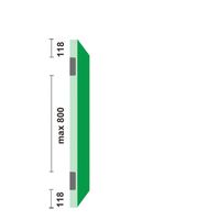 Scharnier rh rvs 76x 76