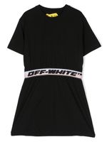 Off-White Kids robe à bande logo - Noir