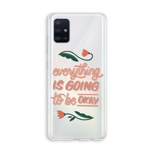 Optimistic flower girl: Galaxy A51 4G Transparant Hoesje