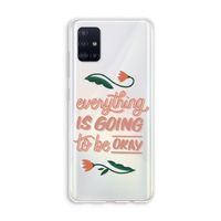Optimistic flower girl: Galaxy A51 4G Transparant Hoesje