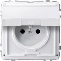 Merten MEG2612-7219 Wandcontactdoos AquaDesign Polar-wit 1 stuk(s)