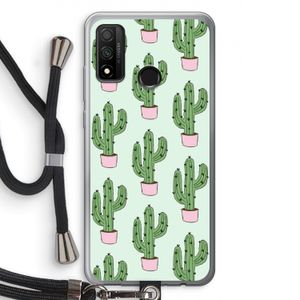Cactus Lover: Huawei P Smart (2020) Transparant Hoesje met koord