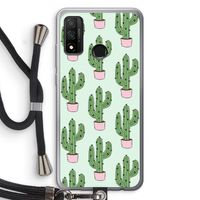 Cactus Lover: Huawei P Smart (2020) Transparant Hoesje met koord