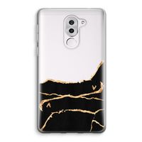 Gouden marmer: Honor 6X Transparant Hoesje Gouden marmer: Honor 6X Transparant Hoesje