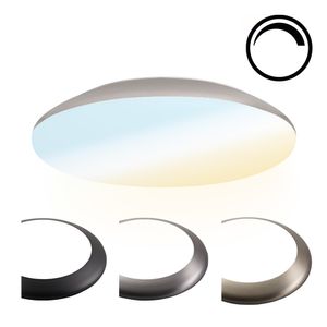 HOFTRONIC™ LED Bulkhead 30 cm - Plafondlamp - 18W 2100 Lumen Dimbaar - CCT lichtkleur instelbaar - IK10 - Chroom - IP65 Waterdicht
