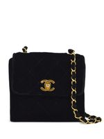 CHANEL Pre-Owned sac porté épaule Straight Flap (1992) - Noir - thumbnail