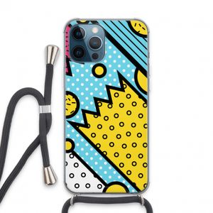 Pop Art #1: iPhone 13 Pro Max Transparant Hoesje met koord