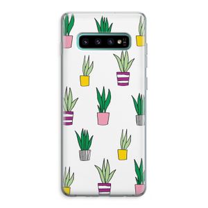 Sanseveria: Samsung Galaxy S10 Plus Transparant Hoesje