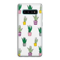 Sanseveria: Samsung Galaxy S10 Plus Transparant Hoesje