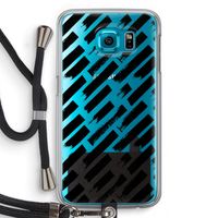 Zwarte vegen: Samsung Galaxy S6 Transparant Hoesje met koord
