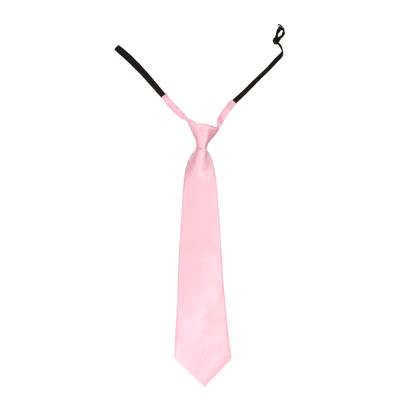 Carnaval verkleed stropdas - roze - volwassenen - 40 cm - met elastiekje