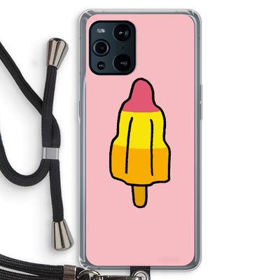 Raketijsje: Oppo Find X3 Transparant Hoesje met koord