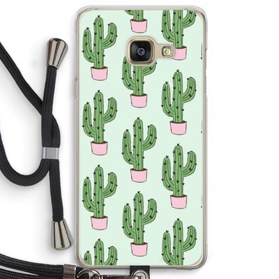 Cactus Lover: Samsung Galaxy A3 (2016) Transparant Hoesje met koord