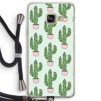 Cactus Lover: Samsung Galaxy A3 (2016) Transparant Hoesje met koord