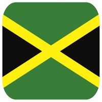 15x Bierviltjes Jamaicaanse vlag vierkant - thumbnail