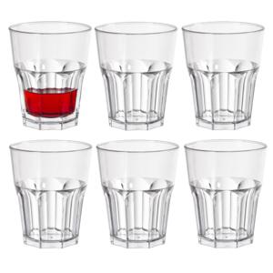 Duni Drinkglas Any Day - 6x - onbreekbaar kunststof - 240 ml - vaatwasser bestendig