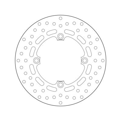 BREMBO Serie Oro remschijf, remschijven voor de moto, vast 68B407P7