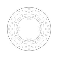 BREMBO Serie Oro remschijf, remschijven voor de moto, vast 68B407P7