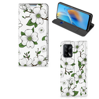 OPPO A74 4G Smart Cover Dogwood Flowers