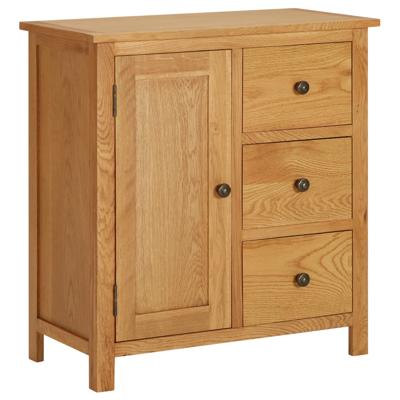 Kast 70x35x75 cm massief eikenhout