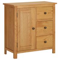 Kast 70x35x75 cm massief eikenhout - thumbnail