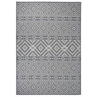 VidaXL Buitenkleed met patroon platgeweven 160x230 cm blauw