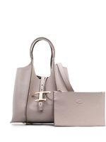 Tod's mini sac cabas T Timeless en cuir - Tons neutres