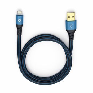 OEHLBACH D1C9322 USB-kabel 1 m USB 2.0 USB A Lightning Zwart, Blauw