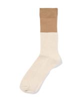 HEMA Herensokken Kleurblokken Beige (beige)