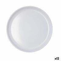 Dinerbord Bidasoa Moana Grijs Keramisch Ø 26 cm (12 Stuks)