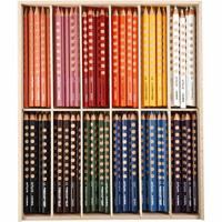 Lyra Groove kleurpotloden, l: 18 cm, vulling 4.25 mm, diverse kleuren, 12x12 stuk/ 1 doos