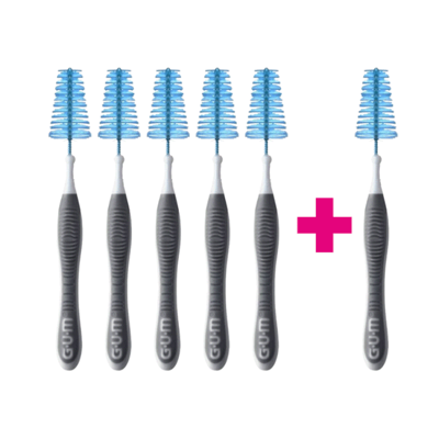 GUM Trav-Ler 2.6 mm zwart - 5+1 Gratis