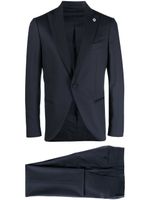 Lardini costume à veste à simple boutonnage - Bleu