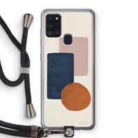 Geo #3: Samsung Galaxy A21s Transparant Hoesje met koord